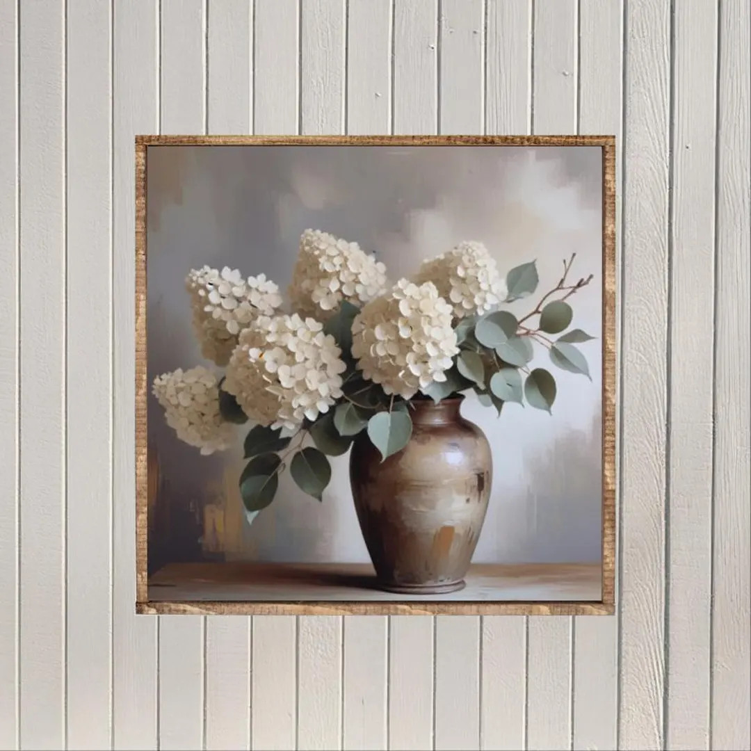 Hydrangea Harmony Canvas Printed Sign | Etsy (US)