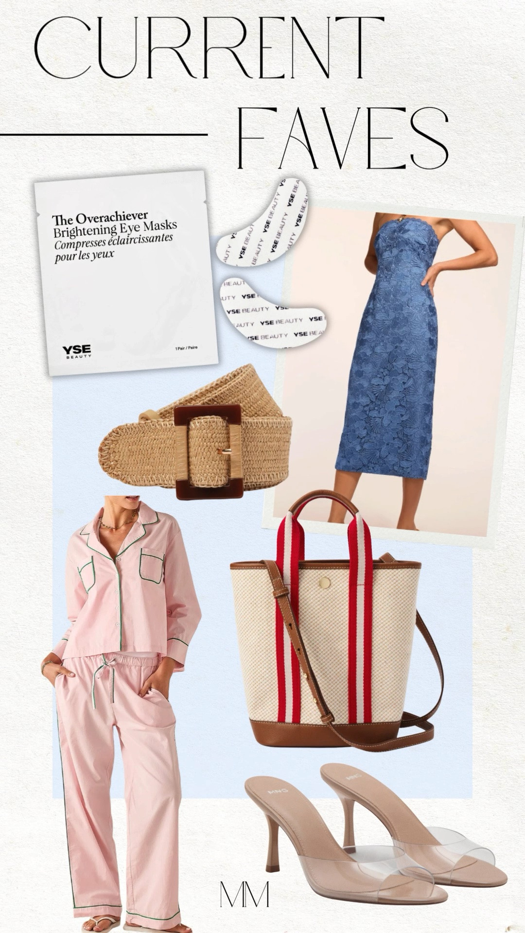 Current faves lately ✨ from the cutest matching pajama set to the perfect blue midi dress, clear heeled sandals, and an everyday summer tote bag. These are the pieces giving effortless chic all season. Perfect for vacation outfits, resort wear, elevated casual looks, spring style, summer fashion, and gift ideas for her!

[pajama set] [matching pajamas] [women’s sleepwear] [pink pajamas] [blue midi dress] [summer dress] [vacation outfit] [resort wear] [clear heels] [neutral heels] [woven belt] [tote bag] [spring fashion] [summer style] [LTK finds]

#LTKOver40