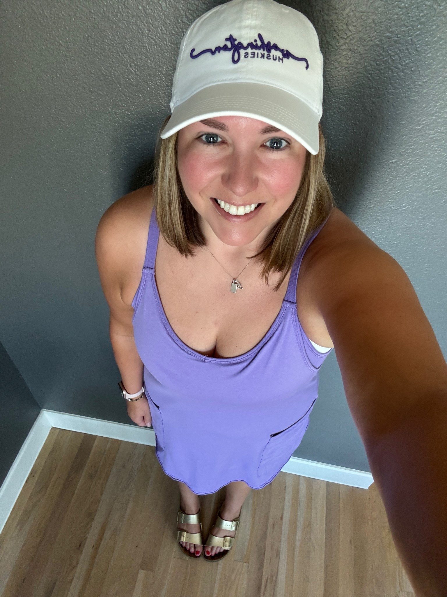 Go Huskies! Ready to cheer on the dawgs from Texas. Definitely still warm here so this cute romper is perfect to watch the game. Added a Washington hat, gold Birkenstocks and was casual and comfortable. 

#LTKShoeCrush #LTKFindsUnder50 #LTKStyleTip