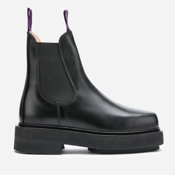 Eytys Ortega Leather Chunky Chelsea Boots - Black | Coggles (Global)
