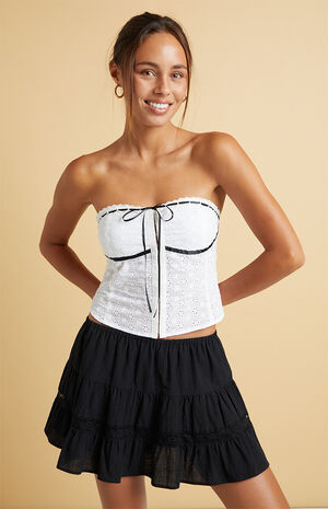 Beverly and Beck Maxine Strapless Eyelet Corset | PacSun