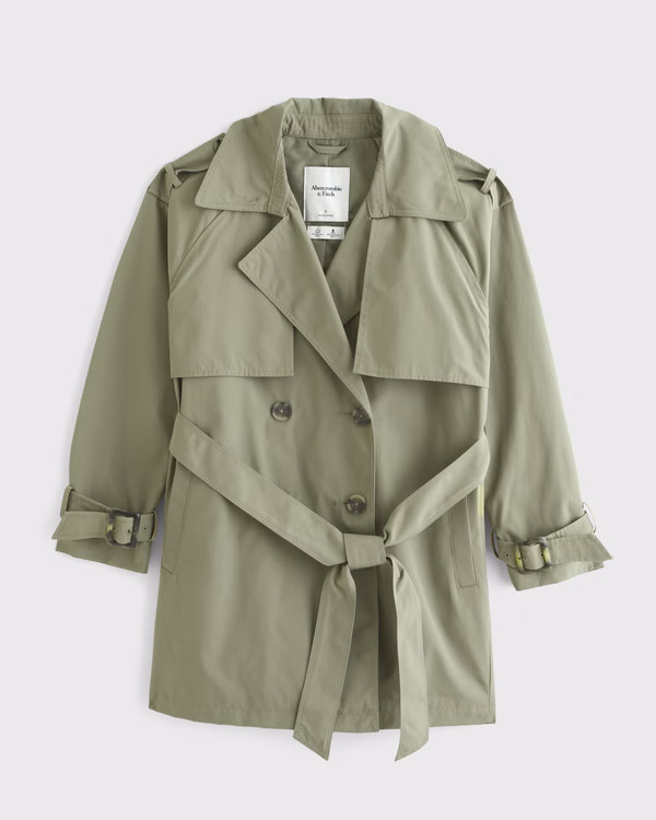 Mid-Length Trench Coat | Abercrombie & Fitch (US)