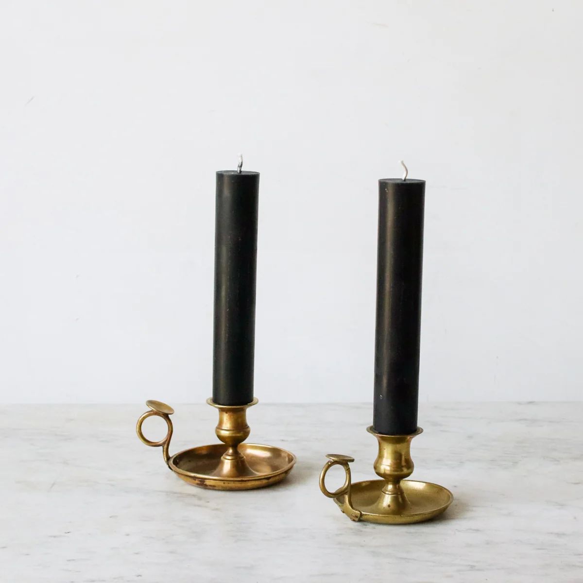 Pair of Beeswax Column Tapers | Elsie Green US