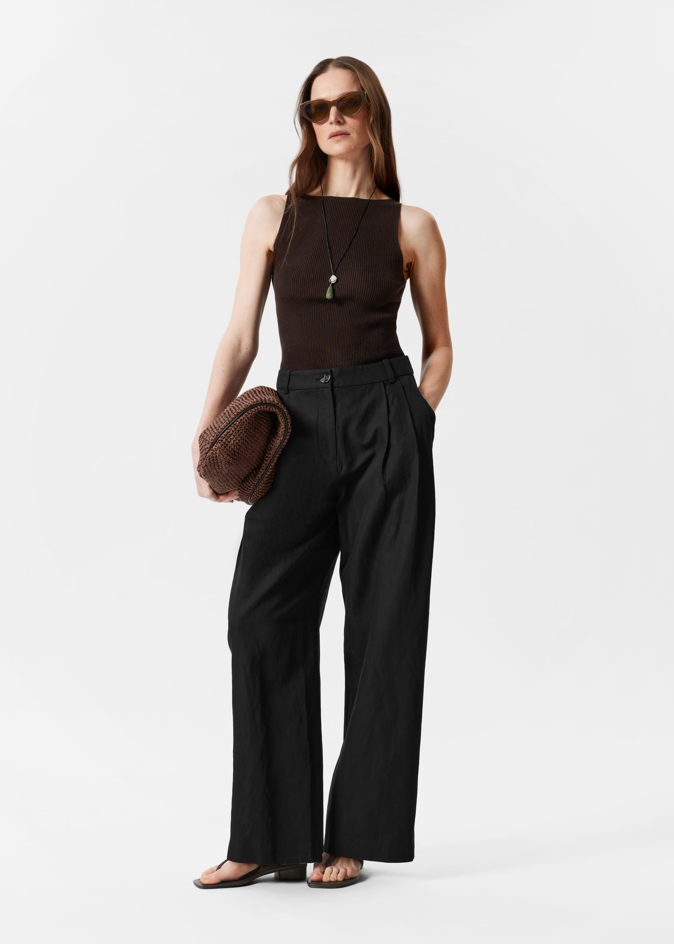 Wide-Leg Trousers - Black - & Other Stories GB | & Other Stories UK