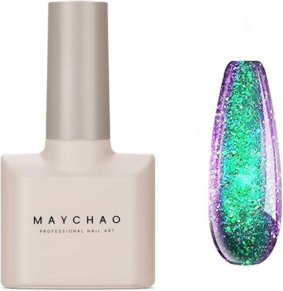 MAYCHAO 15ML Chameleon Gel Nail Polish 1Pc Green to Purple Nail Polish Soak Off UV LED Nail Gel P... | Amazon (US)