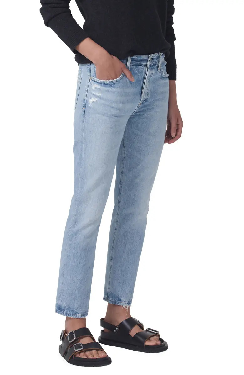 Emerson Mid Rise Ankle Boyfriend Organic Cotton Jeans | Nordstrom