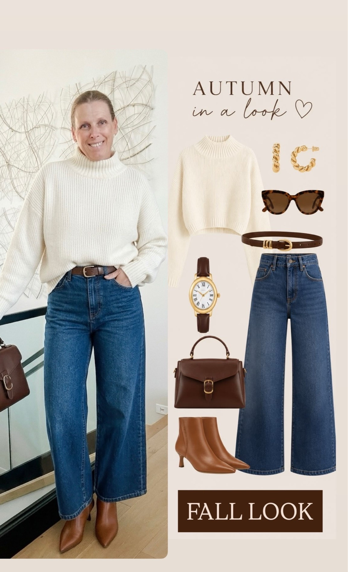 The easiest everyday fall outfit
A cozy neutral sweater, wide-leg jeans, and cute boots make the perfect effortlessly put-together combination!

casual fall outfit, neutral sweater outfit, wide leg jeans, everyday fall style, cozy fall fashion, fall boots, effortless outfit

#LTKfall #LTKjeans #LTKstyletip