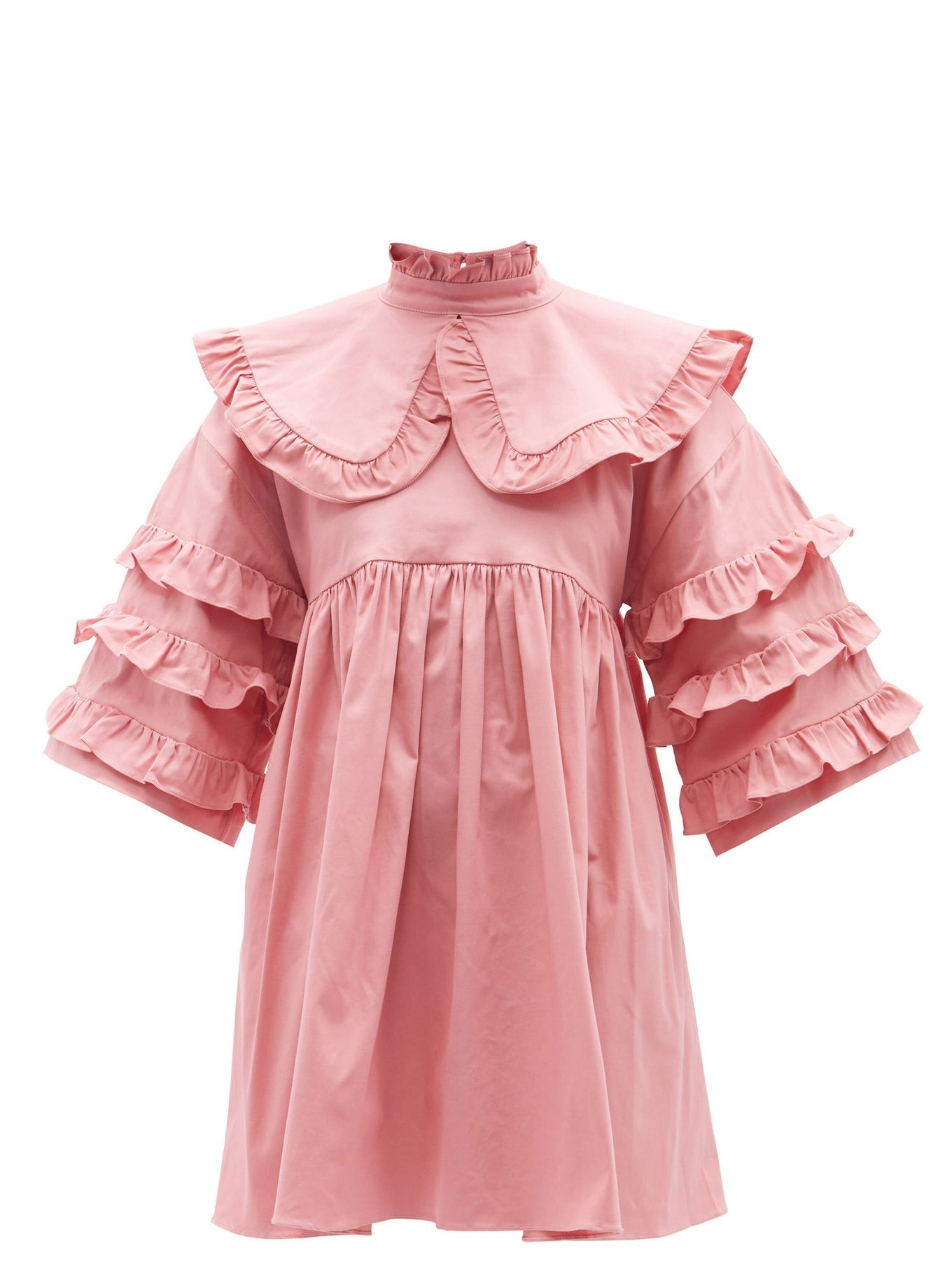 Dorothea ruffled cotton-blend dress | Kika Vargas | Matches (UK)