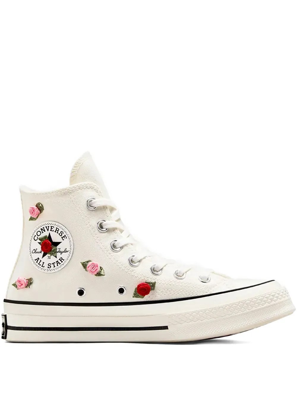Converse Chuck Taylor All-Star embroidered high-top sneakers - White | Farfetch Global