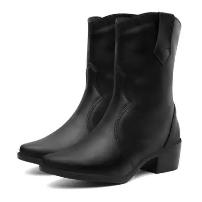 Bota Cano Médio Preta Western Feminina Estilosa | Dafiti (BR)