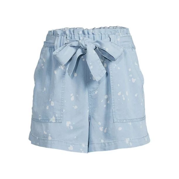 Time and Tru Women's Tencel Shorts - Walmart.com | Walmart (US)