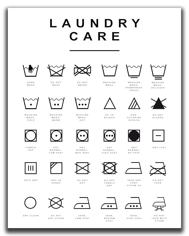 Laundry Room Decor - 11x14" UNFRAMED Print - Black And White Minimalist, Scandinavian, Modern, Ty... | Amazon (US)