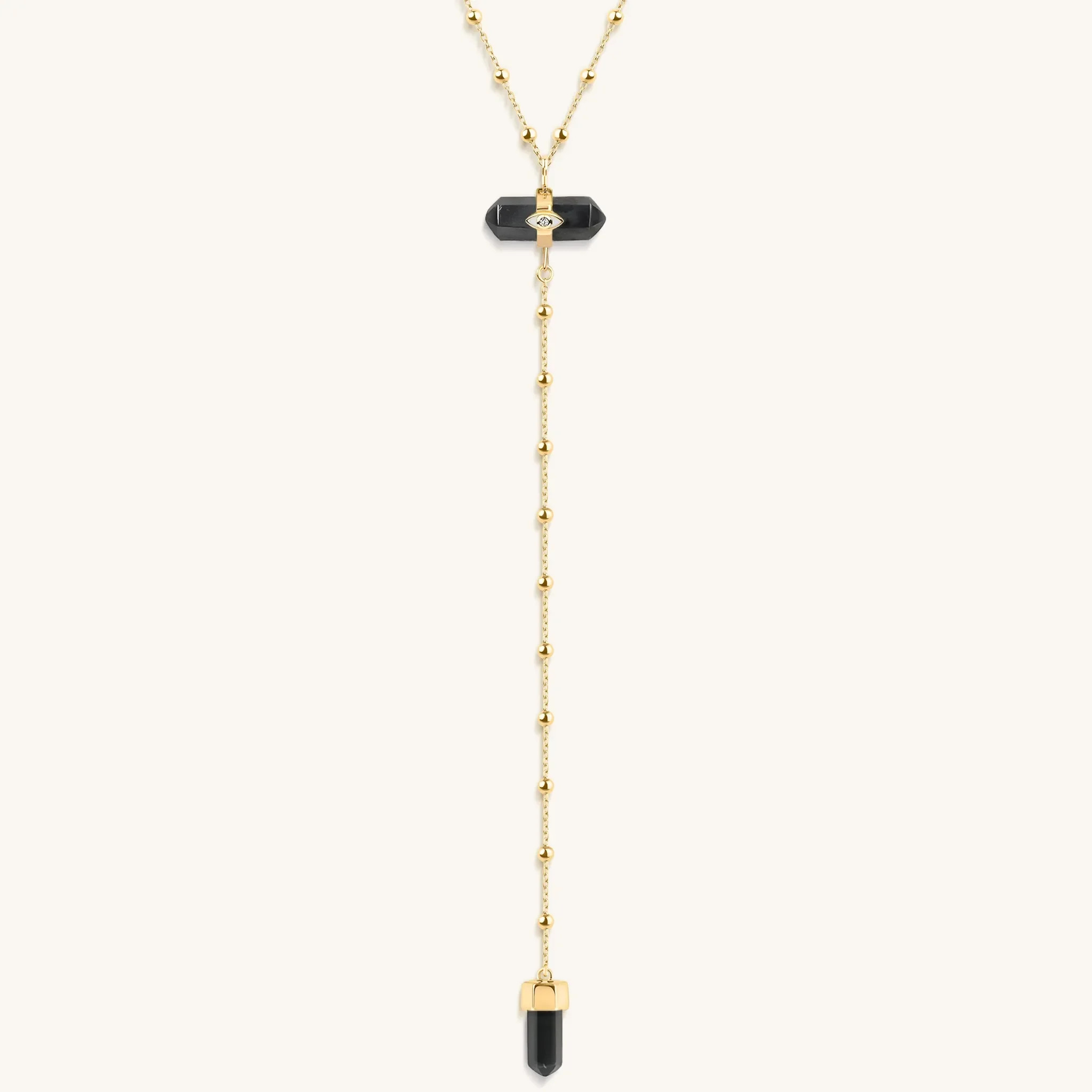 Creator of Positivity - Hematite Evil Eye Necklace | Karma and Luck | Unique Spiritual Jewelry an... | Karma and Luck