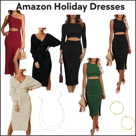 Amazon holiday dresses! Also great for a honeymoon or date night out in the city! 

#LTKunder100 #LTKHoliday