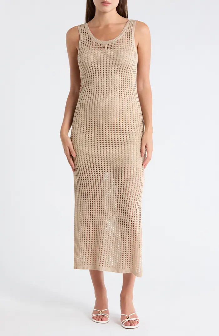Open Knit Cover-Up Dress | Nordstrom Rack