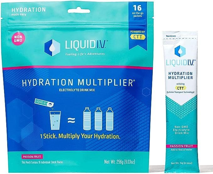 Liquid I.V. Hydration Multiplier - Passion Fruit - Hydration Powder Packets | Electrolyte Supplem... | Amazon (US)