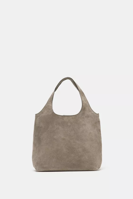 LEATHER MINI TOTE BAG | Zara UK