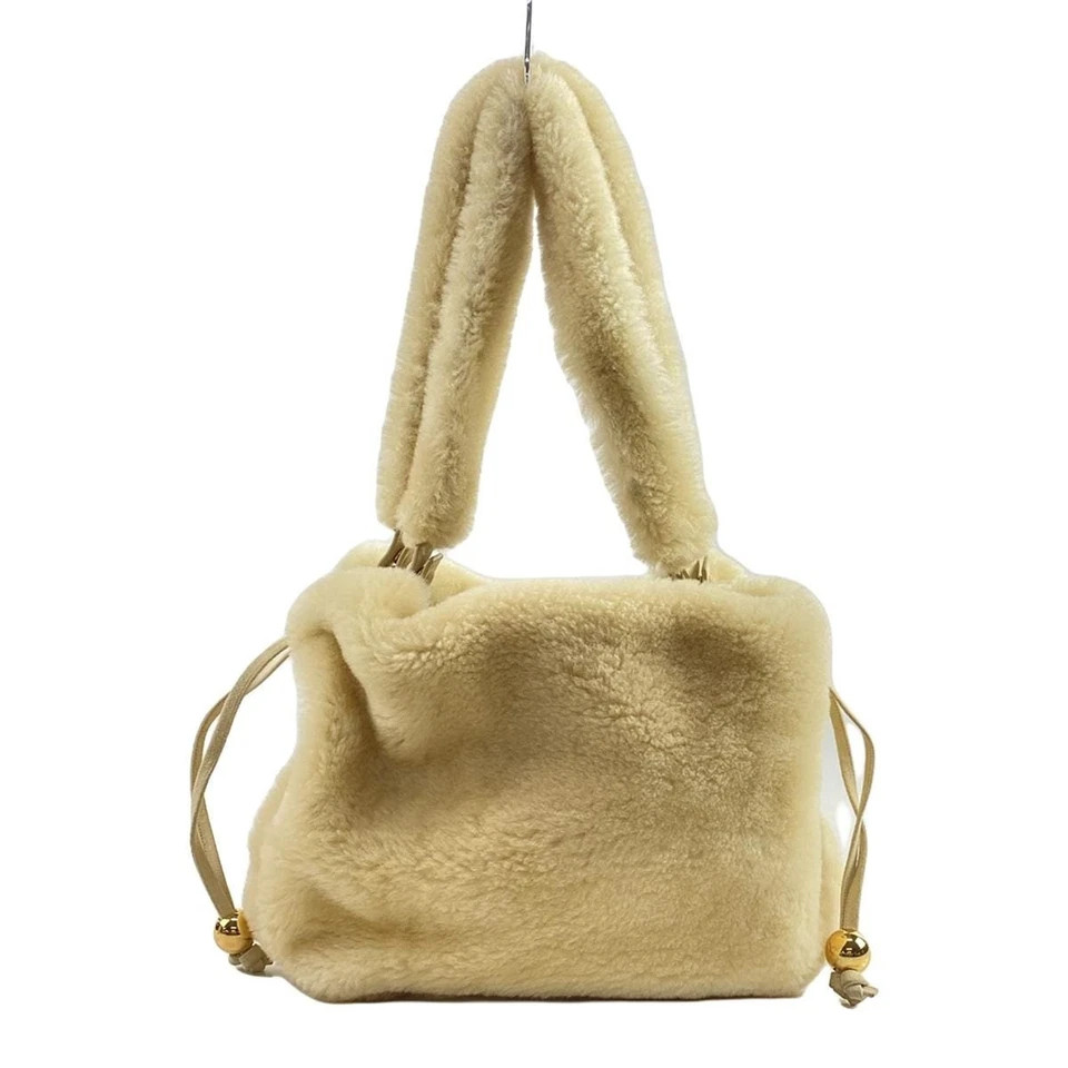 Auth BOTTEGA VENETA valve - Beige Mouton B09686752B Tote Bag | eBay US