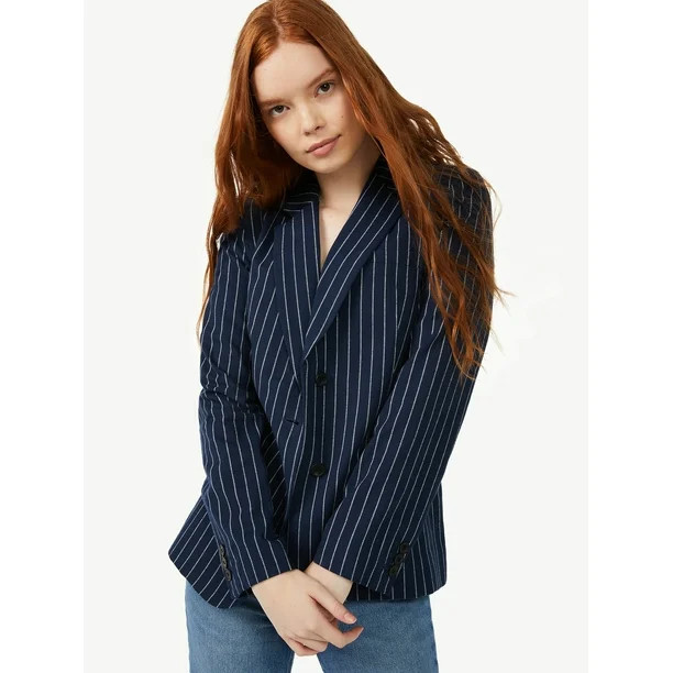 Free Assembly Women's Boyfriend Blazer | Walmart (US)