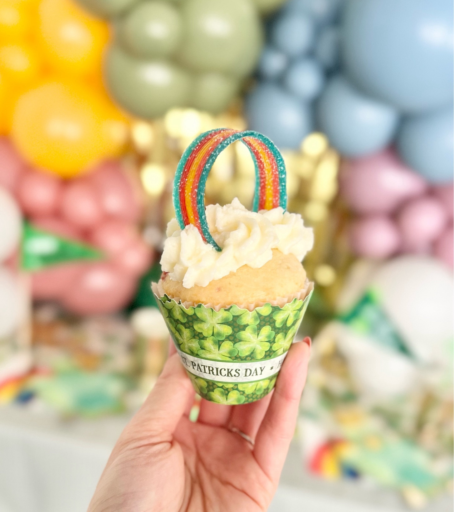 The easiest (but most
magical!) rainbow cupcakes for St Pattys Day 🌈🧁 

#LTKparties #LTKSeasonal #LTKkids
