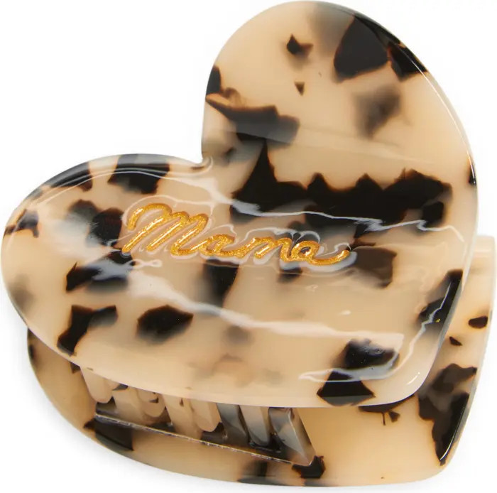 Solar Eclipse Hand-Painted Mama Heart Claw Hair Clip | Nordstrom | Nordstrom