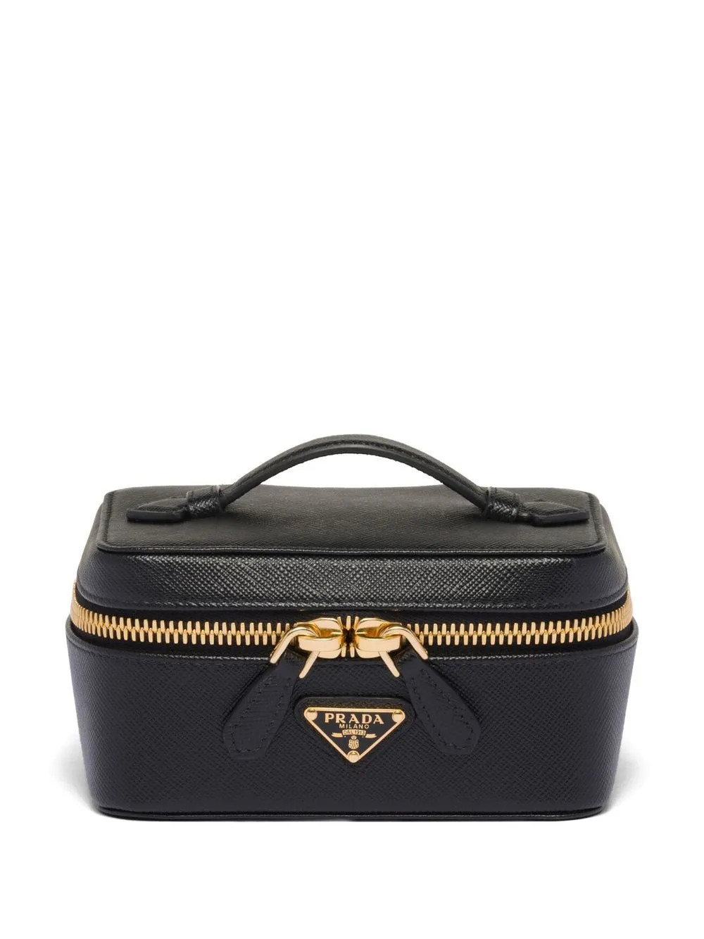 Prada Leather Beauty Case | Black | FARFETCH PT | Farfetch Global