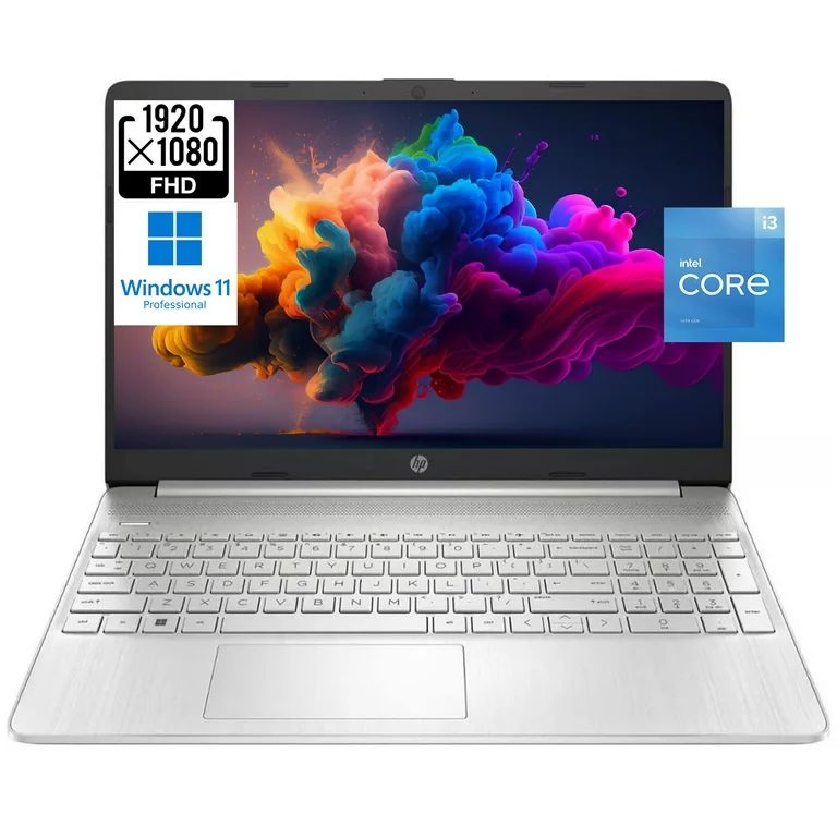 HP 15 15.6" FHD [Windows 11 Pro] Business Laptop Computer, Intel Core i3-1215U, 8GB RAM, 256GB SS... | Walmart (US)