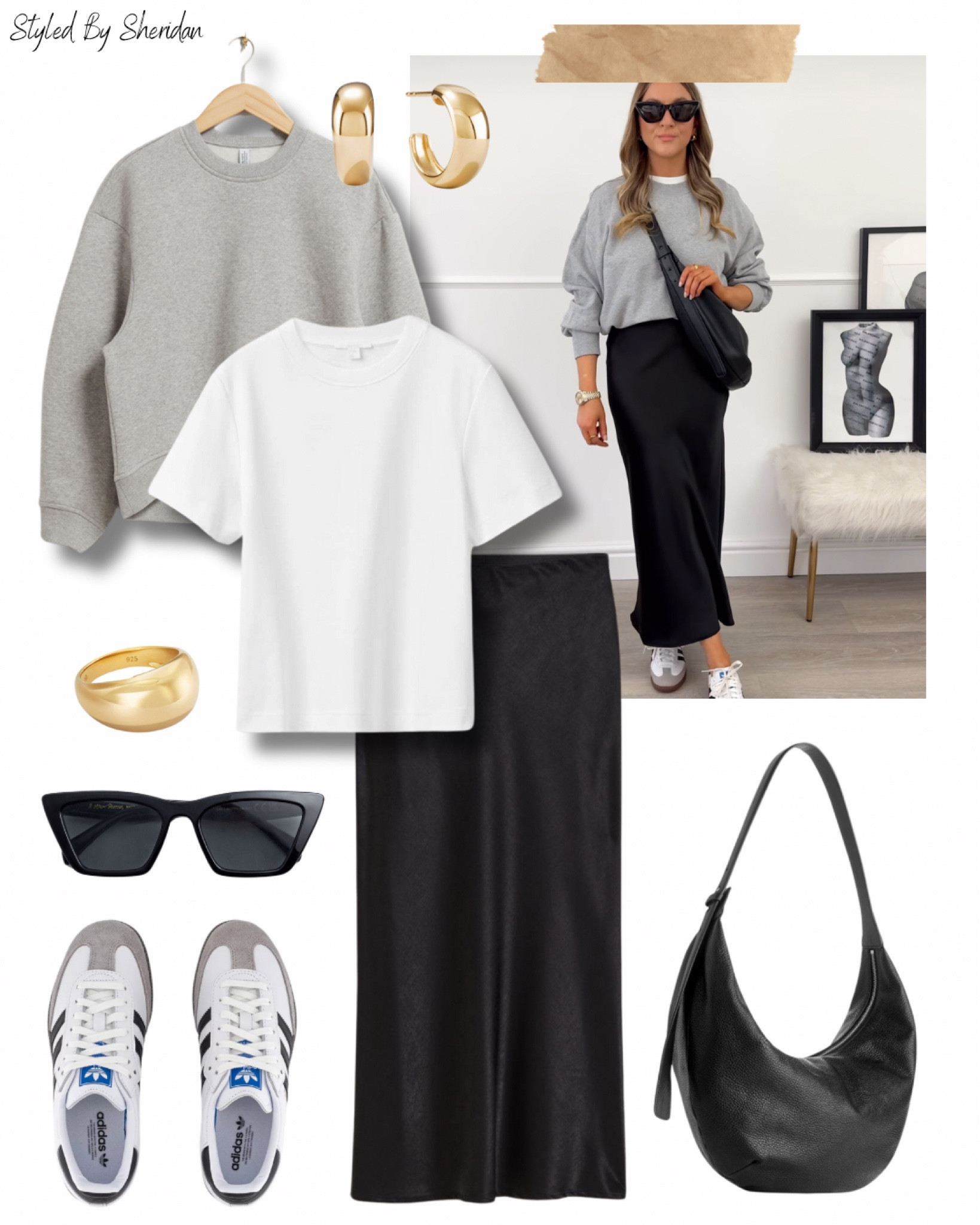 Get the look 📷 A casual & comfy look styling a black slip skirt for Spring 🖤

#LTKeurope #LTKstyletip #LTKSeasonal
