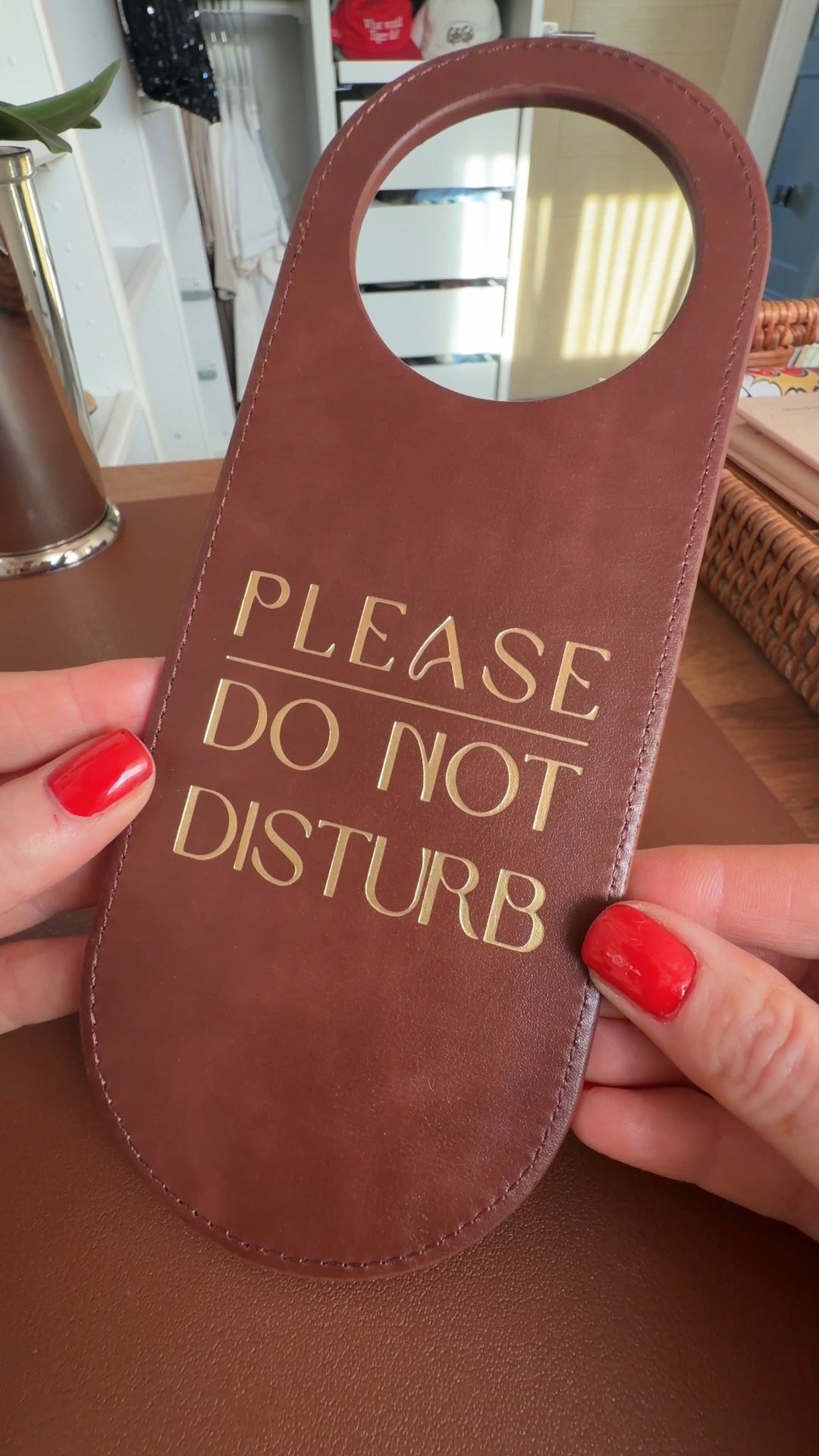 Sometimes it's the little details that make a space feel more put together. 🤍 This Do Not Disturb door hanger is not only practical for work, meetings or a little quiet time, but I also love the subtle touch it adds to a room, giving all the hotel vibes! A simple Amazon find that's both stylish and functional. ✨🚪

#LTKuk #LTKunboxing #LTKhome