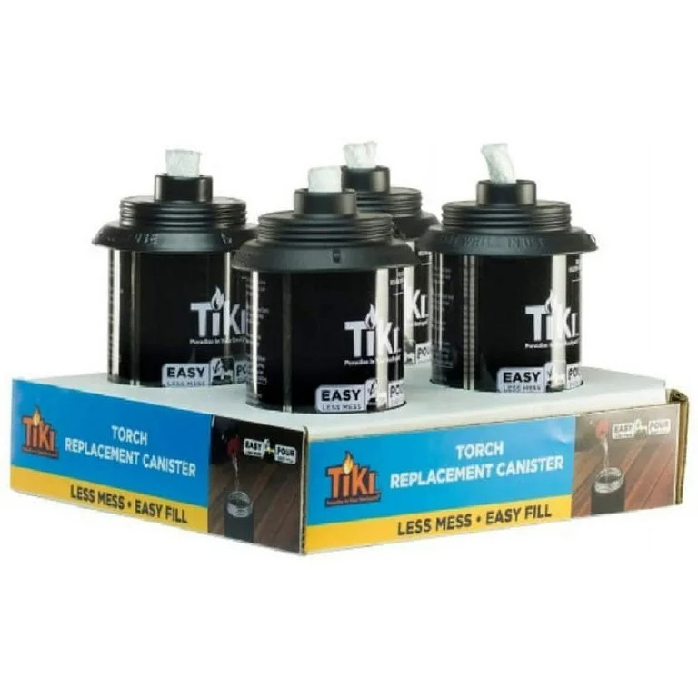 TIKI 1312127 Replacement Torch Canister With Fiberglass Wick, Metal - Walmart.com | Walmart (US)