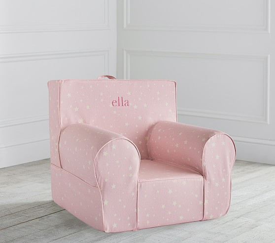 Pink Scattered Stars Anywhere Chair® | Pottery Barn Kids