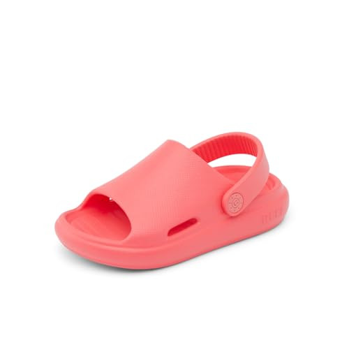 Reef Toddler/Little Kid Rio Slide Sandal, Super Soft Molded EVA Footbed, Lightweight, Water Friendly, Backstrap, Sunset Coral, 8 | Amazon (US)