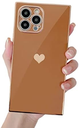 iPhone 12 Pro Max Case Square, Tzomsze Cute Aesthetic Full Camera Lens Protection & Electroplate ... | Amazon (US)