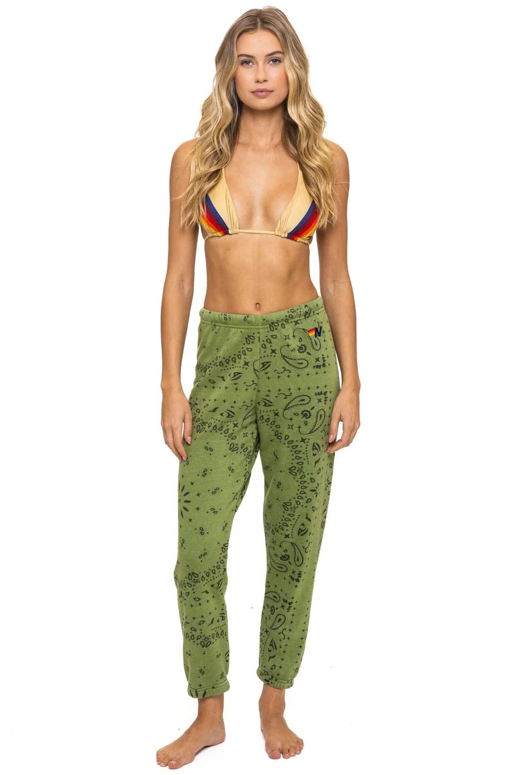 BANDANA SWEATPANTS - JUNGLE GREEN | Aviator Nation