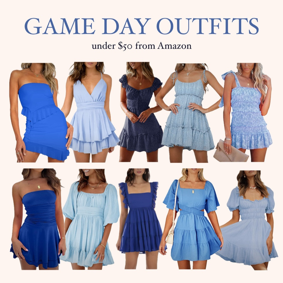 BLUE GAME DAY! Game day, Gameday, Game day outfit, Gameday outfit, Game day dress, Gameday dress, Game day look, Gameday look, tailgate, tailgating, college, college game day, college gameday, SEC, fraternity, fraternities, sorority, sororities, sorority outfit, sorority recruitment, sorority rush, football, black dress, black mini dress, black midi dress, black maxi dress, black dresses, black mini dresses, black midi dresses, black maxi dresses, black matching set, black matching sets, The University of Alabama, Bama, The University of Georgia, UGA, The University of South Carolina, USC, The University of Arkansas, UArk, Mississippi State University, MSU, The University of Missouri, Mizzou, Texas A&M University, College Station, The University of Oklahoma, The University of Texas, Vanderbilt University, Vandy, 