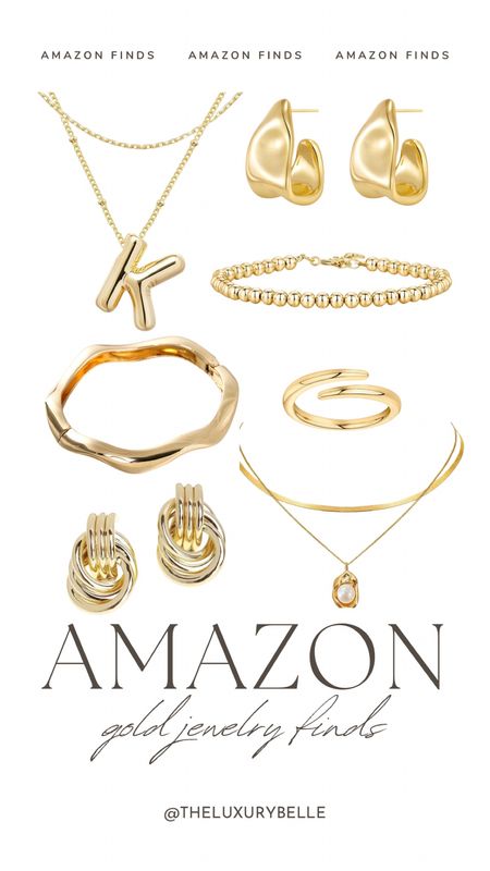 Amazon gold jewelry finds! 

#LTKStyleTip #LTKSeasonal #LTKFindsUnder100