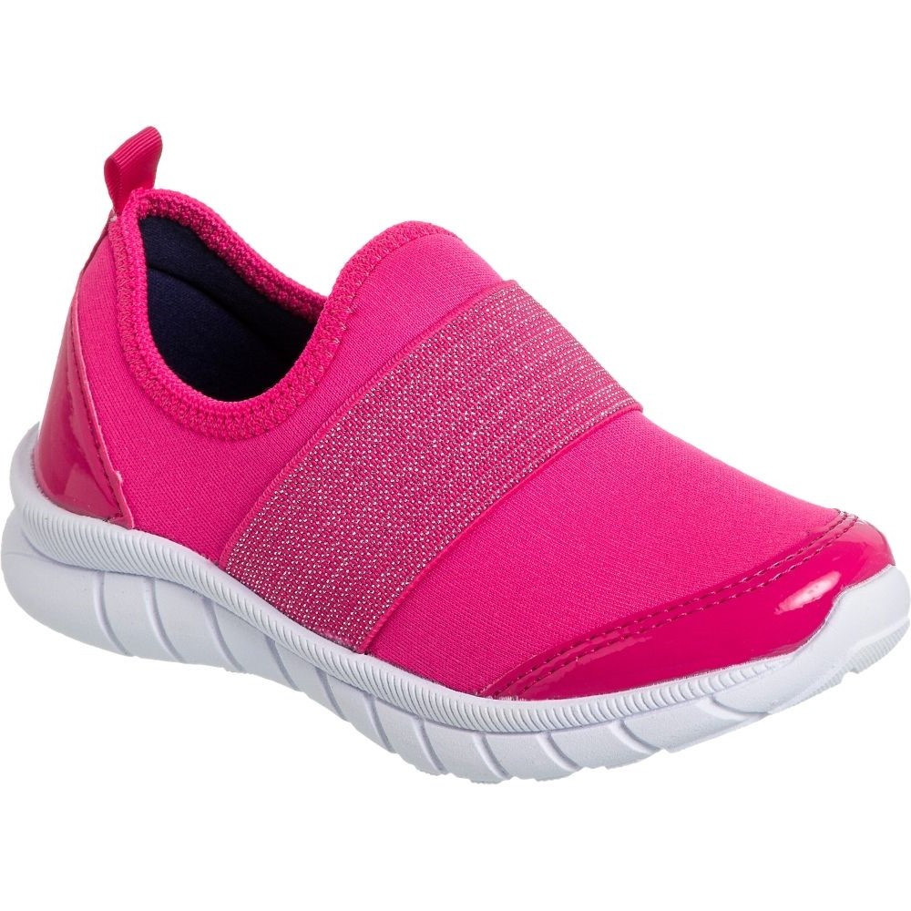 Tênis Feminino Infantil Tininha Menina Calce Fácil Jogging Slip on | Shopee Brasil | Shopee (BR)