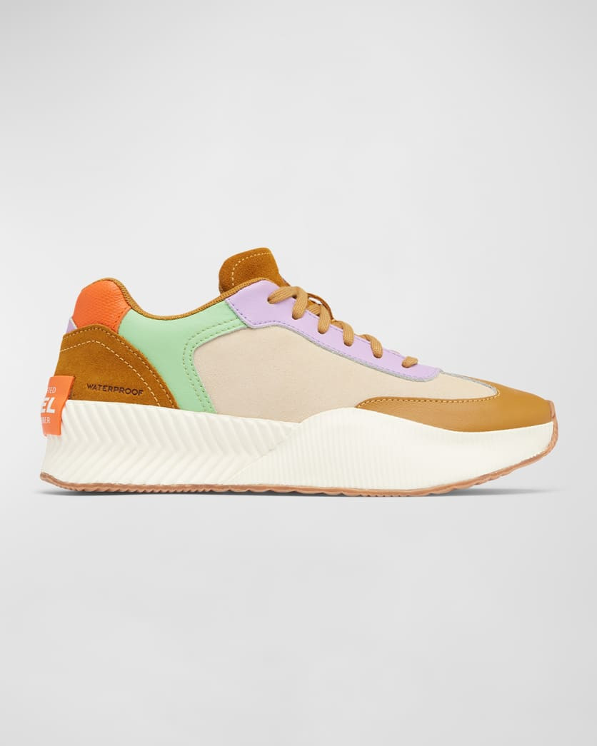 Ona Mixed Leather Sneakers | Neiman Marcus