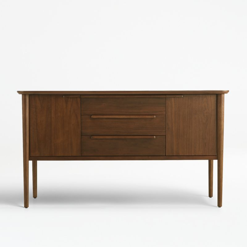 Tate Walnut Midcentury Sideboard + Reviews | Crate & Barrel | Crate & Barrel
