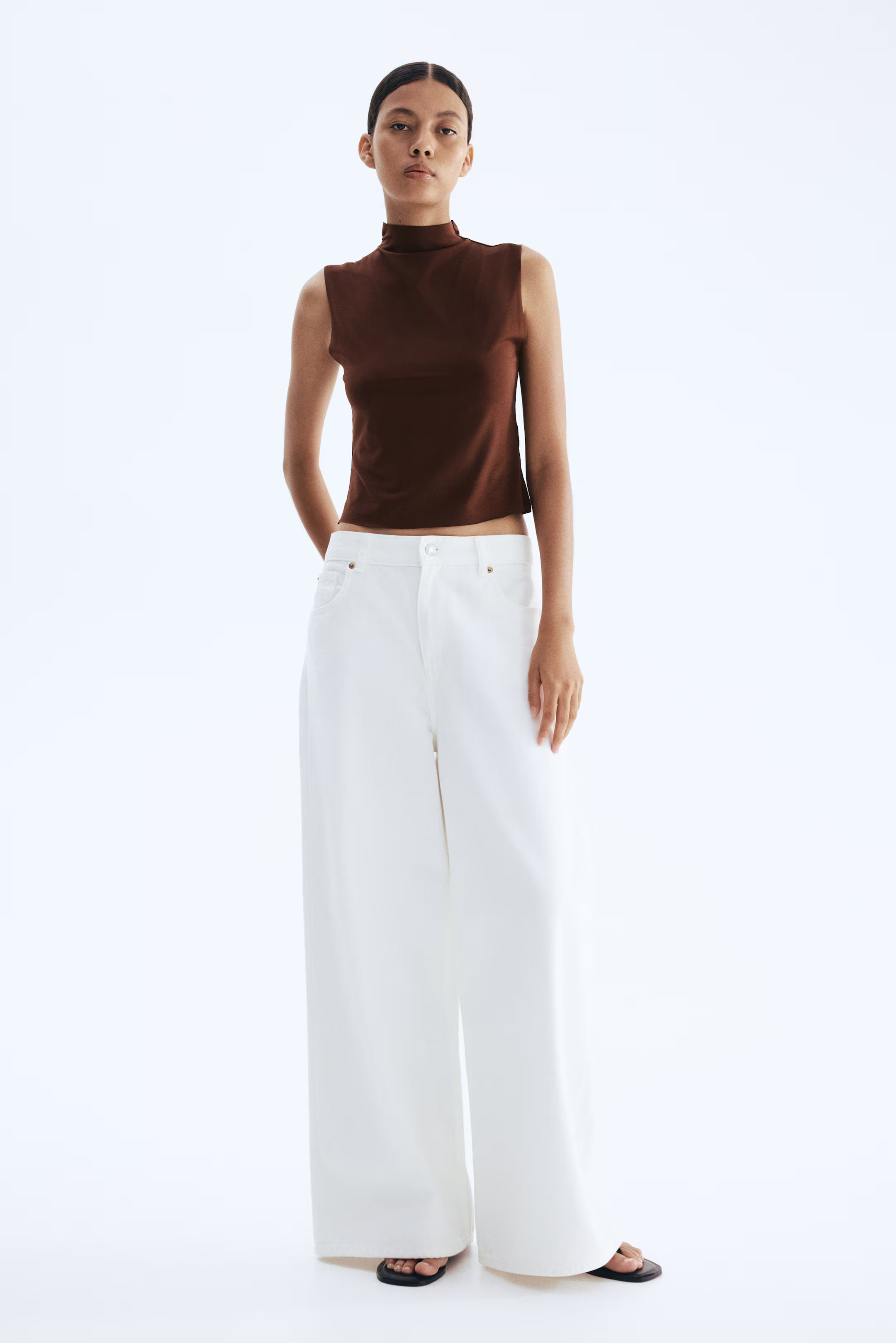 Sleeveless Mock Turtleneck Top | H&M (US + CA)