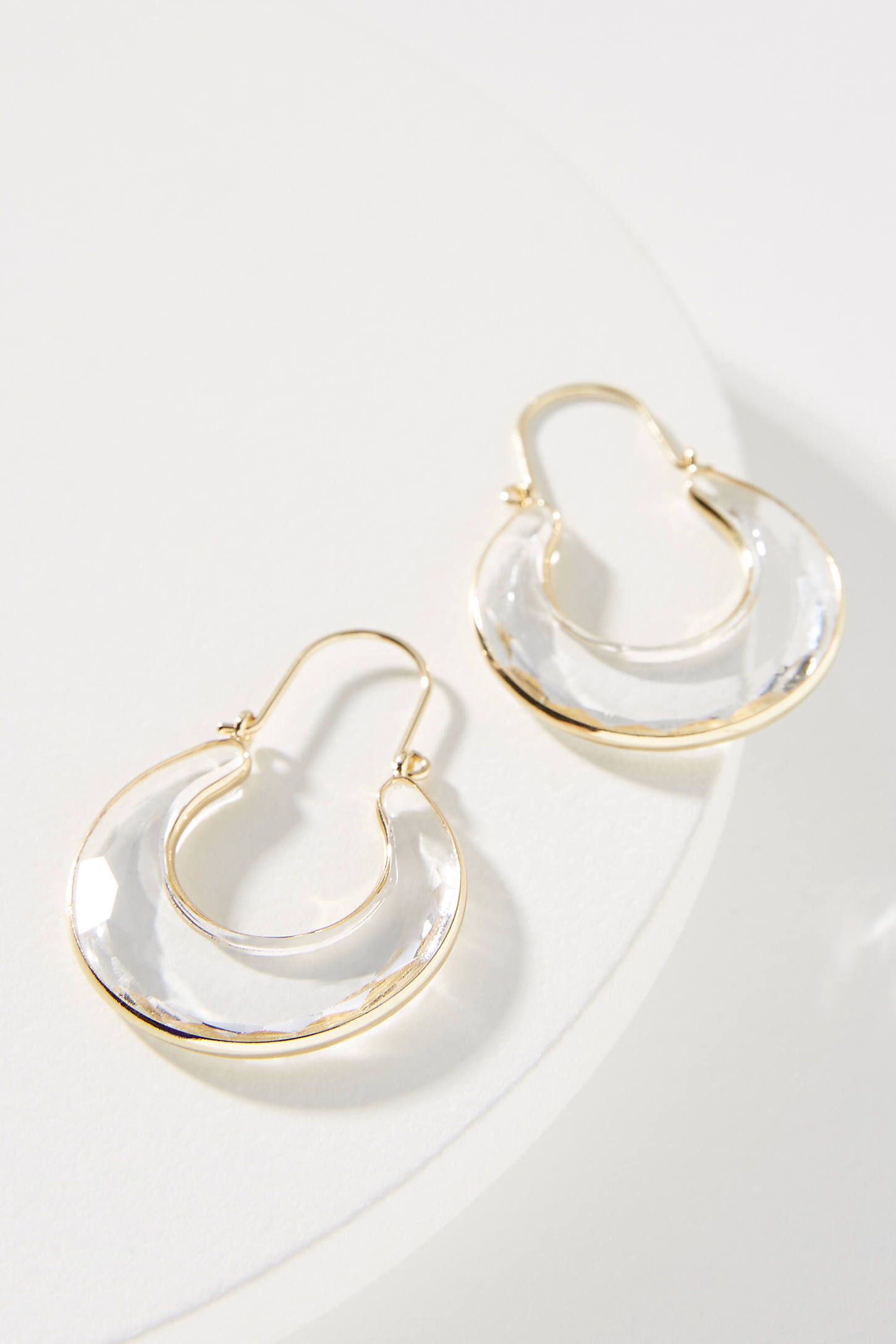 Glass Inlay Hoop Earrings | Anthropologie (US)