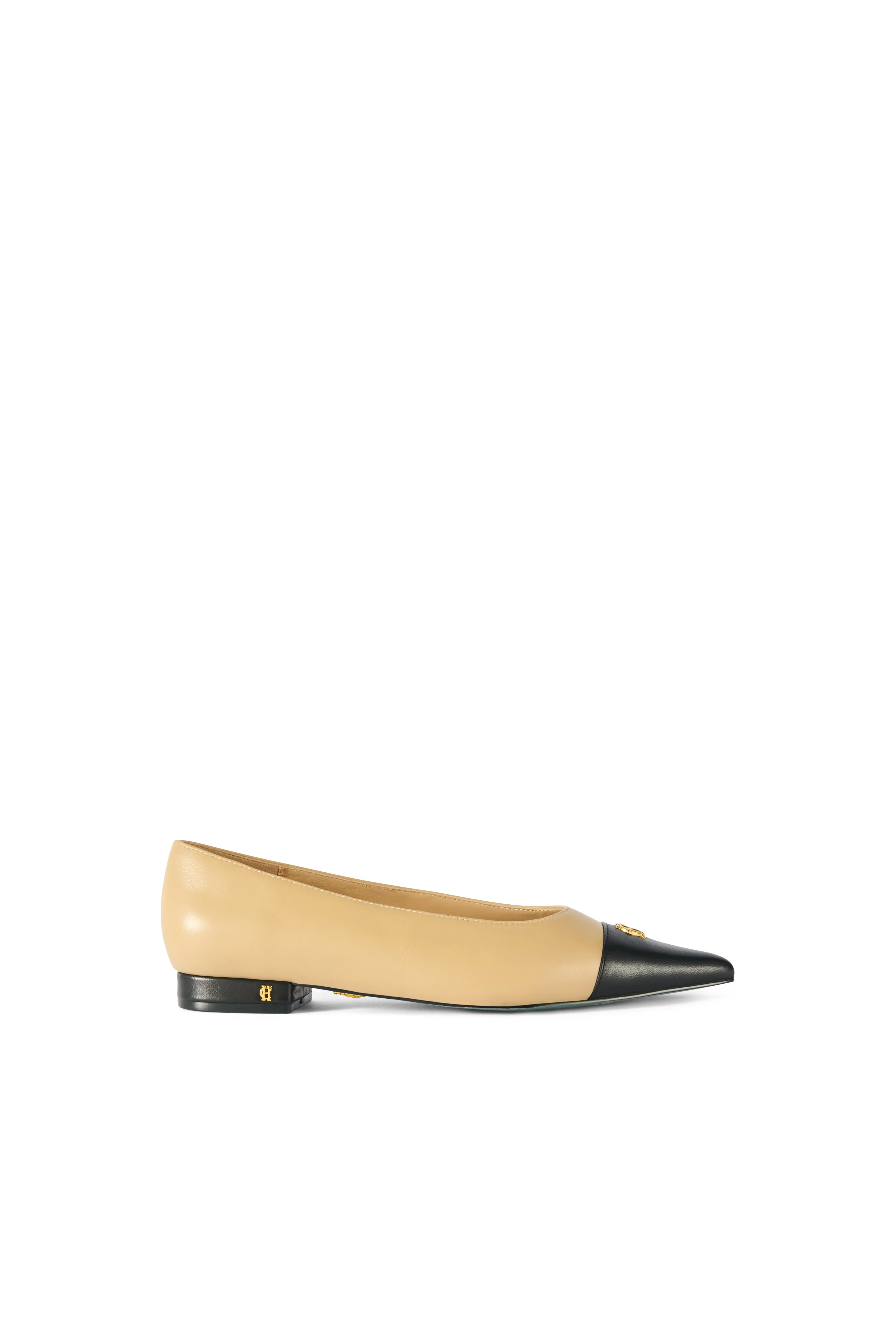 Pointed Ballet Shoe (Nude Black) | Holland Cooper