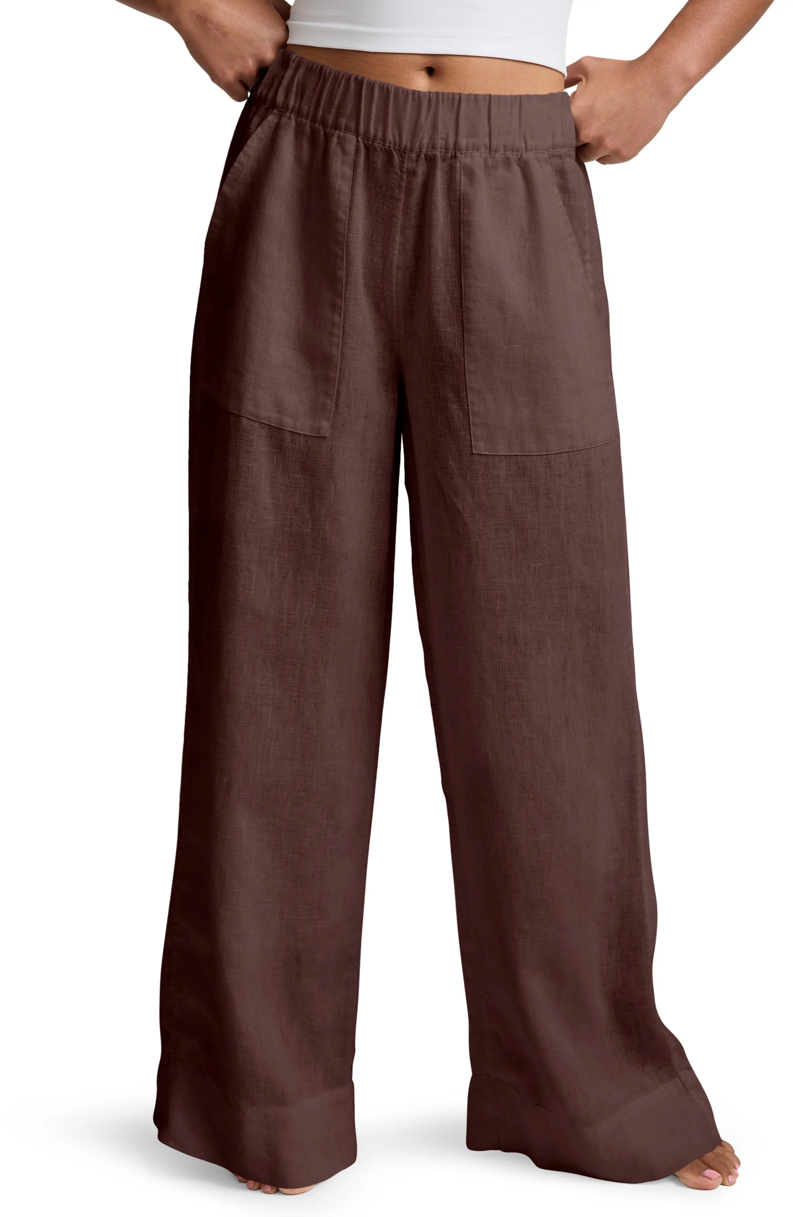 Softwash Wide Leg Linen Pants (Women) | Nordstrom | Nordstrom