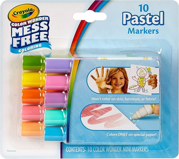 Crayola color wonder mess free 10 pastel markers | Amazon (US)