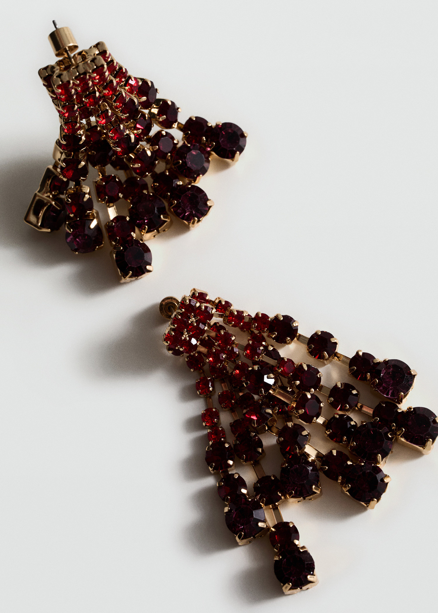 Cascade earrings with faceted crystals - Women | MANGO United Kingdom | MANGO (UK)