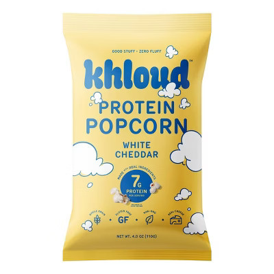 Khloud White Cheddar Protein Popcorn - 4oz | Target