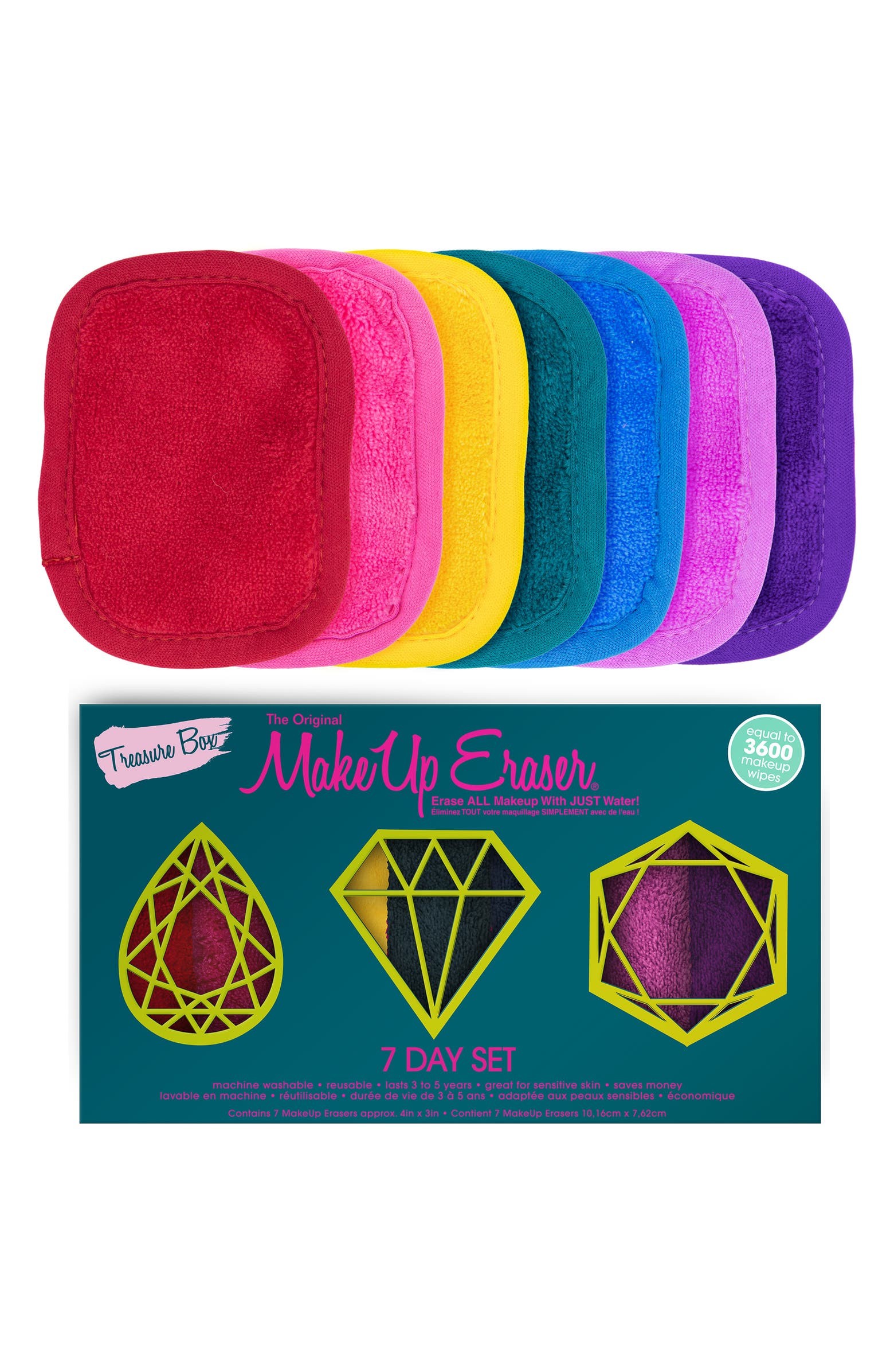 Treasure Box 7-Day Mini MakeUp Eraser Set | Nordstrom