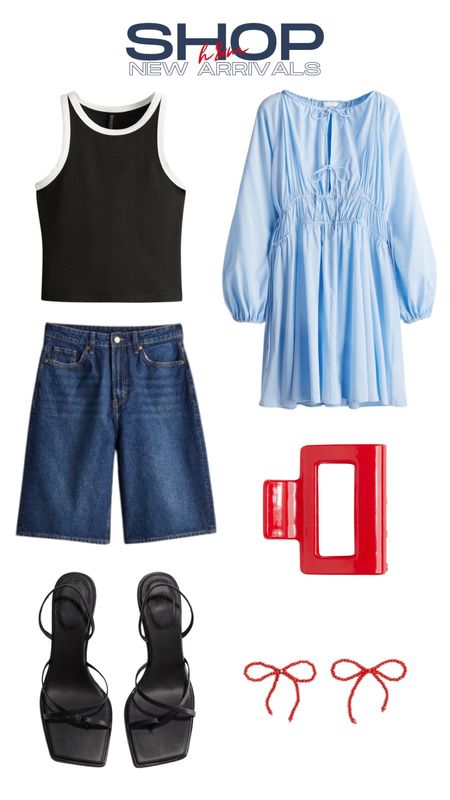 H&M, spring outfits, Bermuda jean shorts, hair clip, spring dress 

#LTKSeasonal #LTKfindsunder50 #LTKFestival