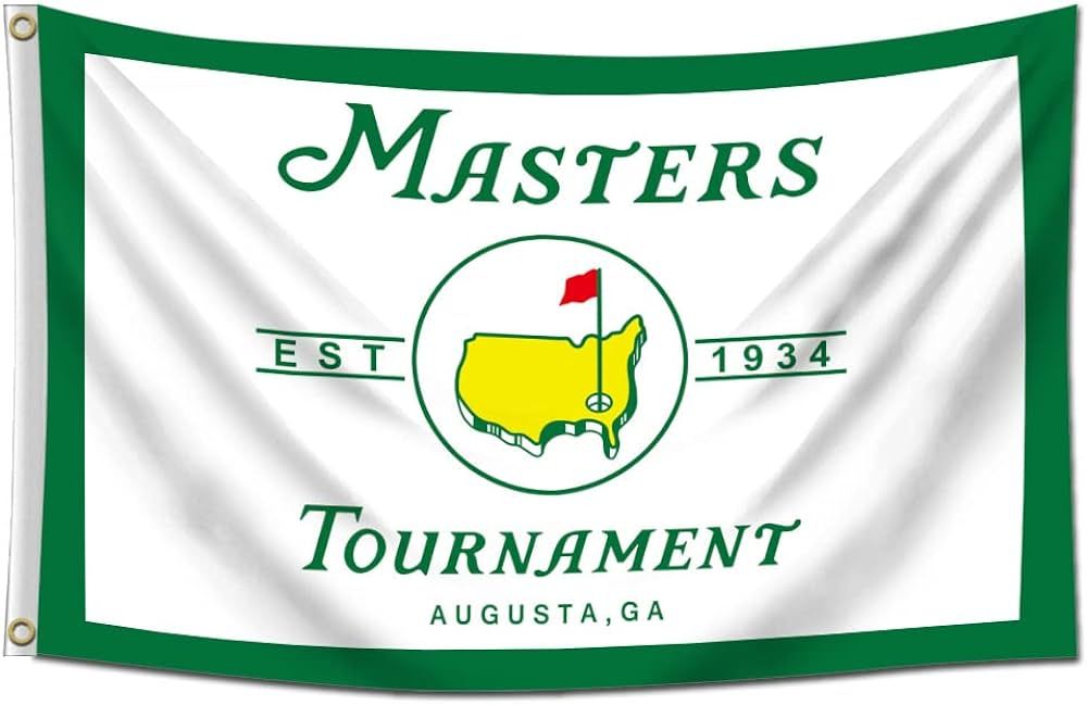 Masters Flag Golf Banner Garage Wall Decor 3x5ft/90x150cm/Vibrat Color/HD Printing/ 150D Polyster... | Amazon (US)