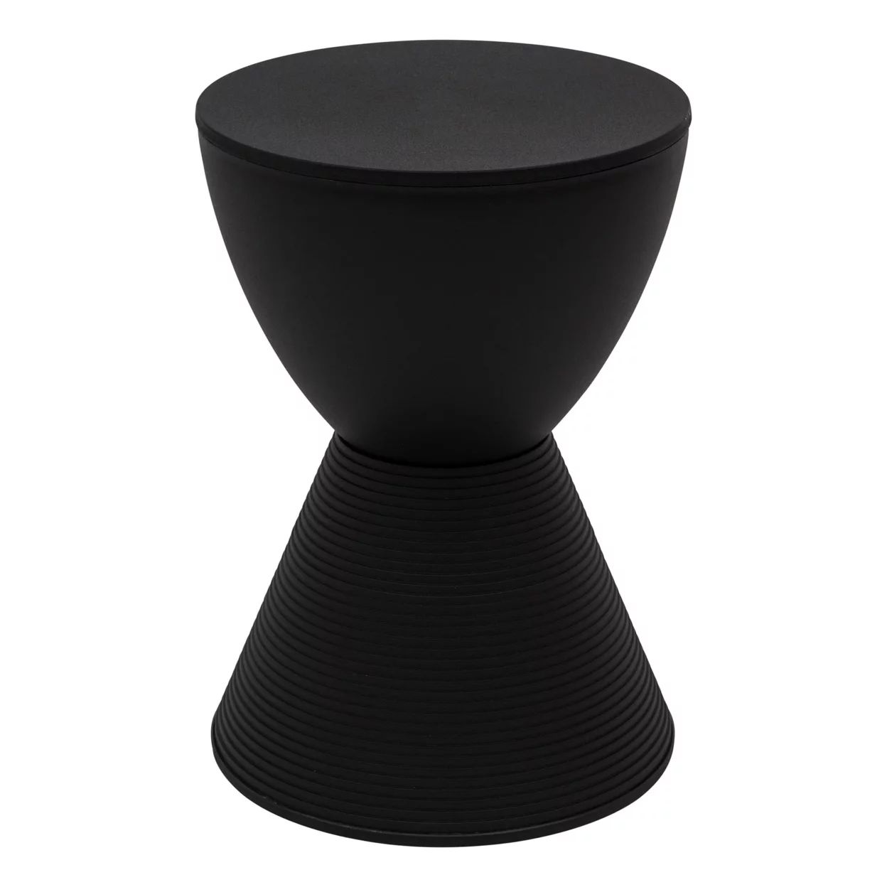 Leisuremod Contemporary Design Modern Round  Boyd Side Table - Black - Walmart.com | Walmart (US)